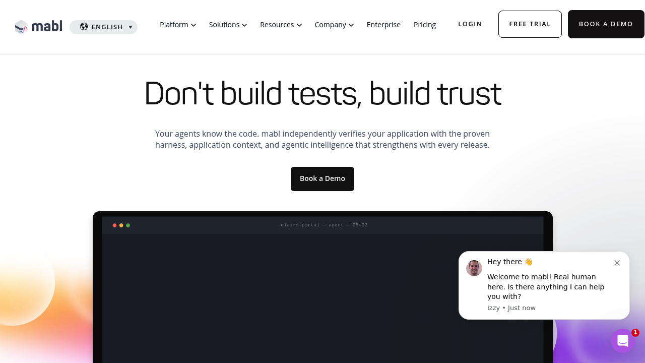 mabl screenshot