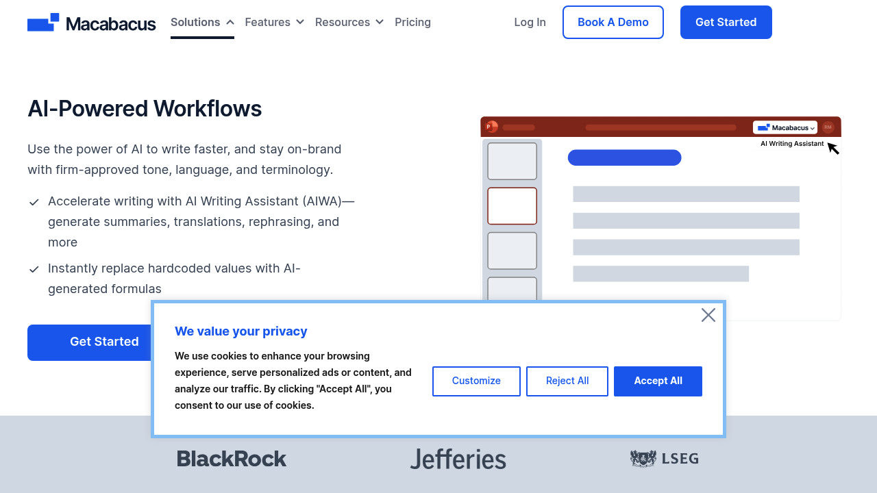 Macabacus screenshot