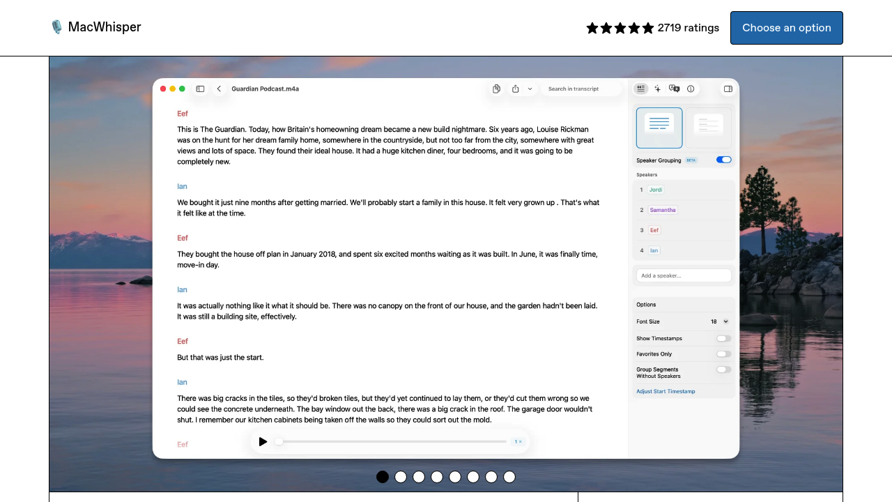 MacWhisper screenshot