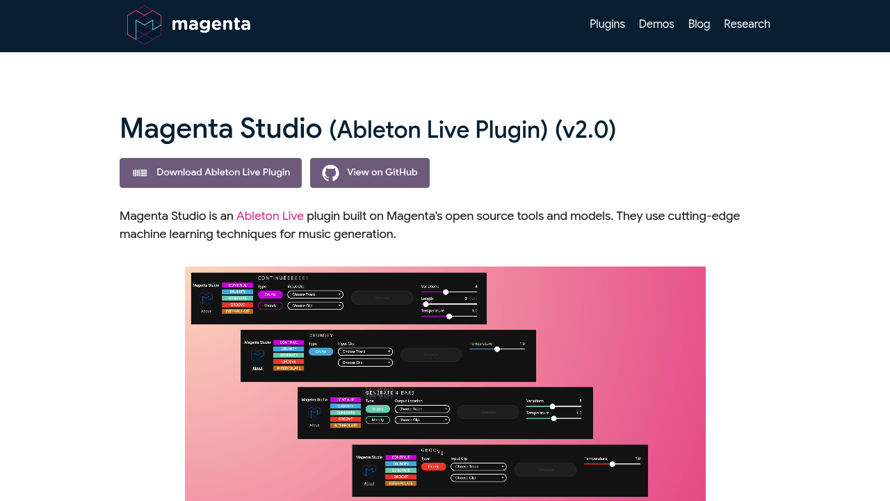 Magenta Studio screenshot