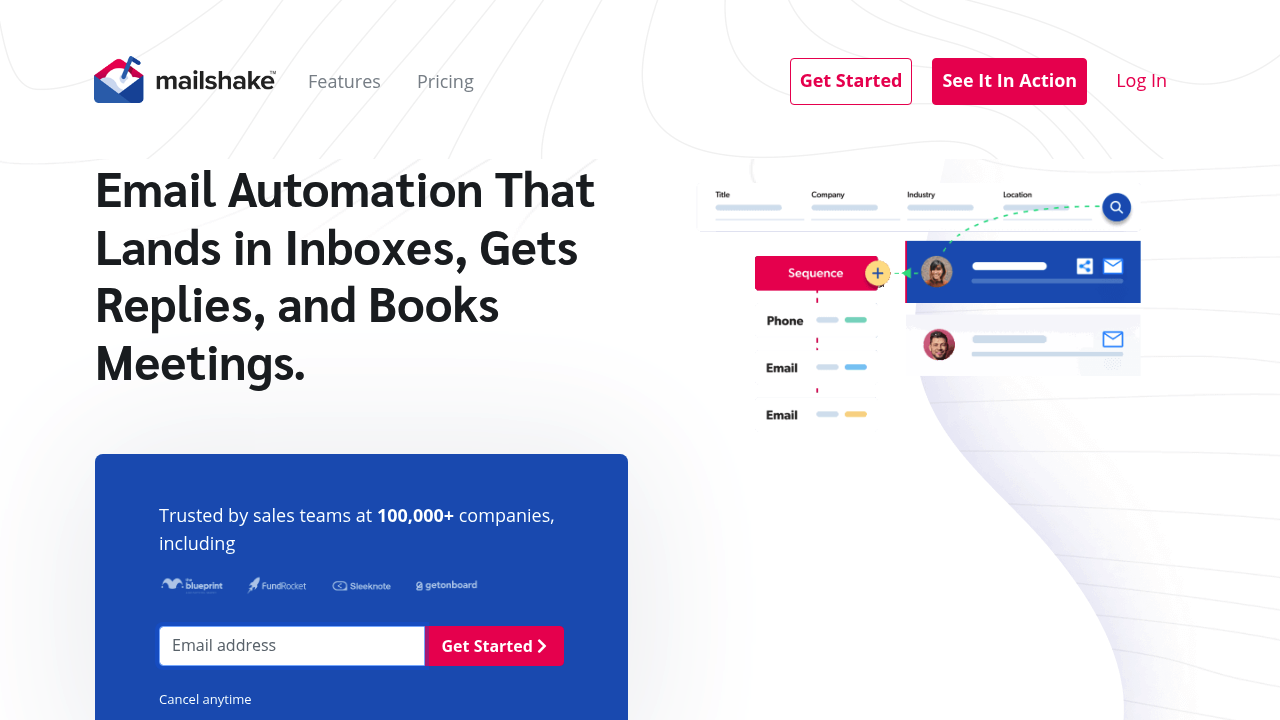 Mailshake screenshot