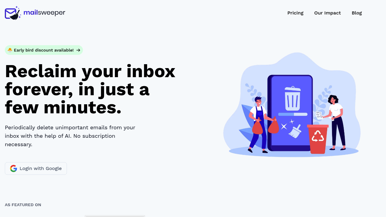 MailSweeper screenshot