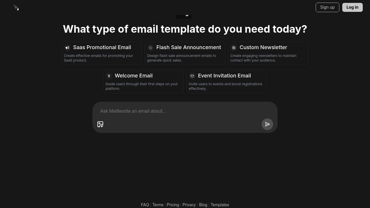Mailteorite screenshot