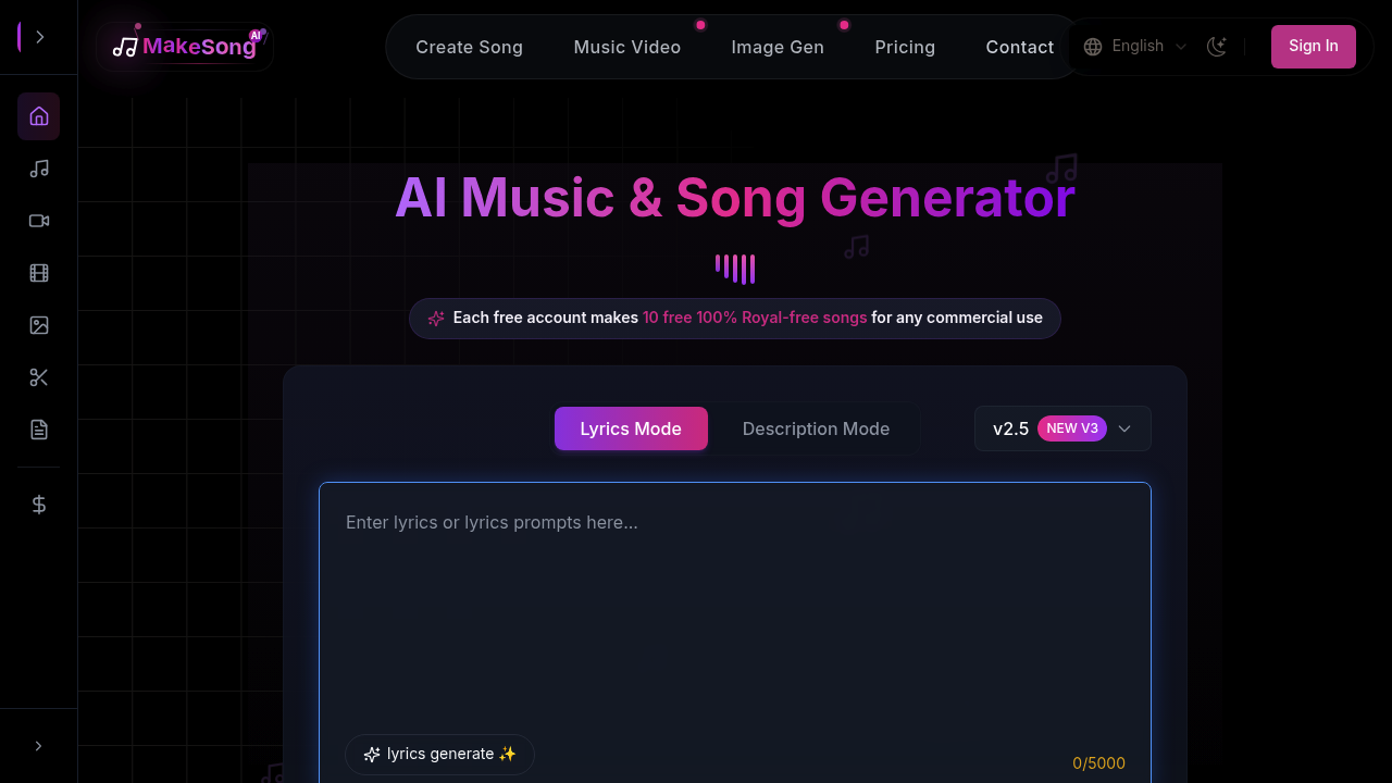 MakeSong screenshot