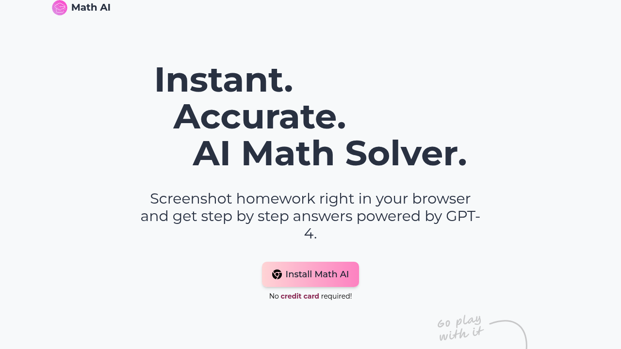 Math AI screenshot