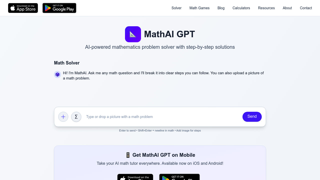 MathAI GPT screenshot