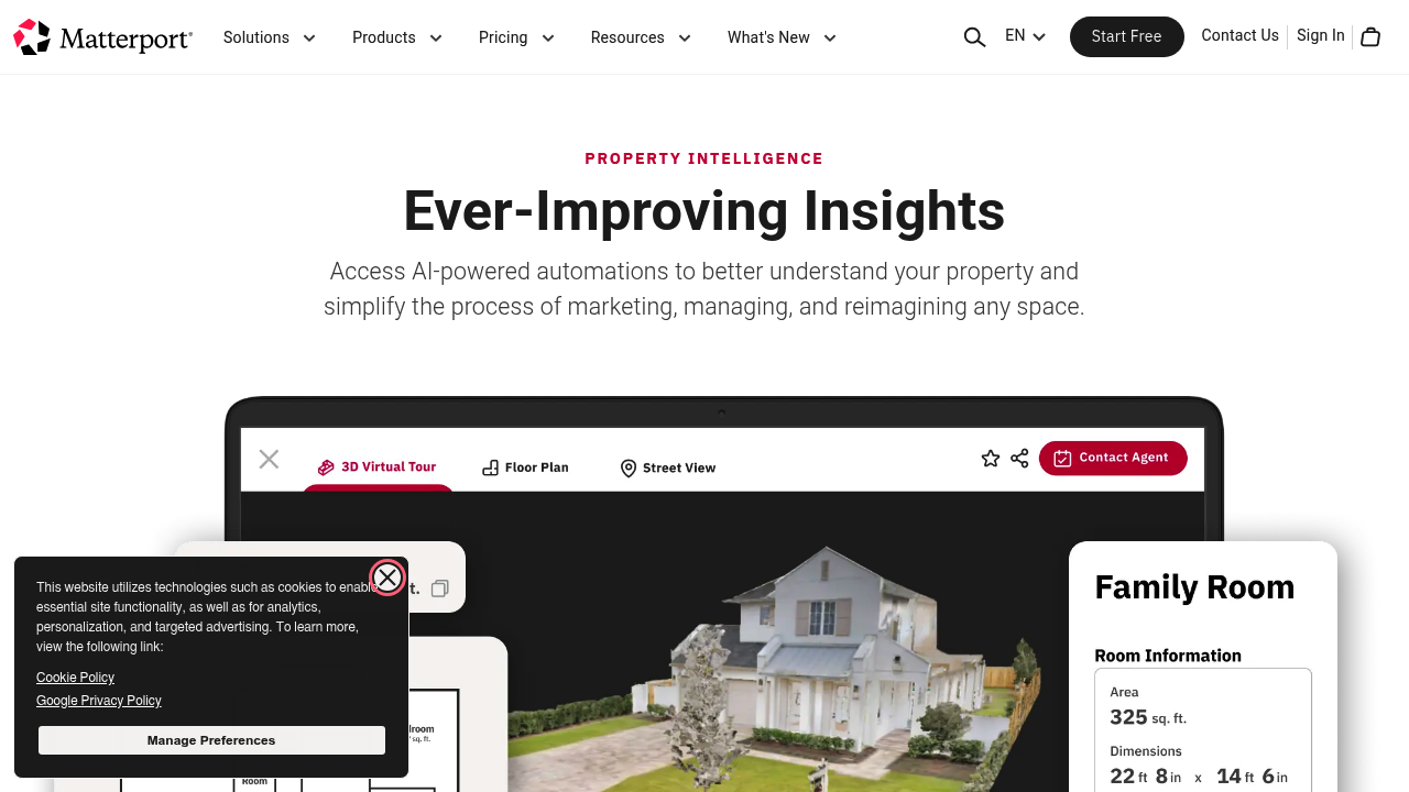 Matterport Property Intelligence screenshot