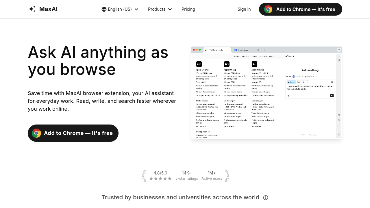 MaxAI screenshot