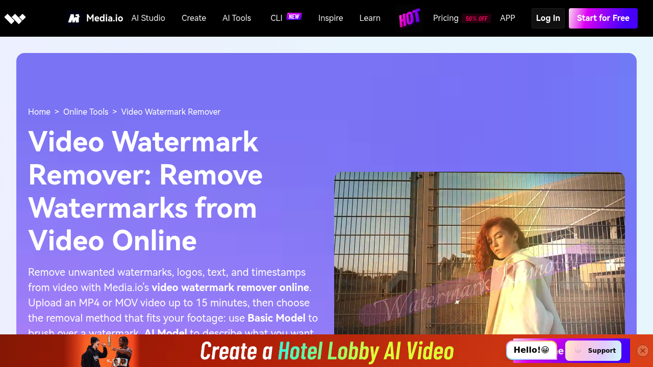 Media.io Watermark Remover screenshot