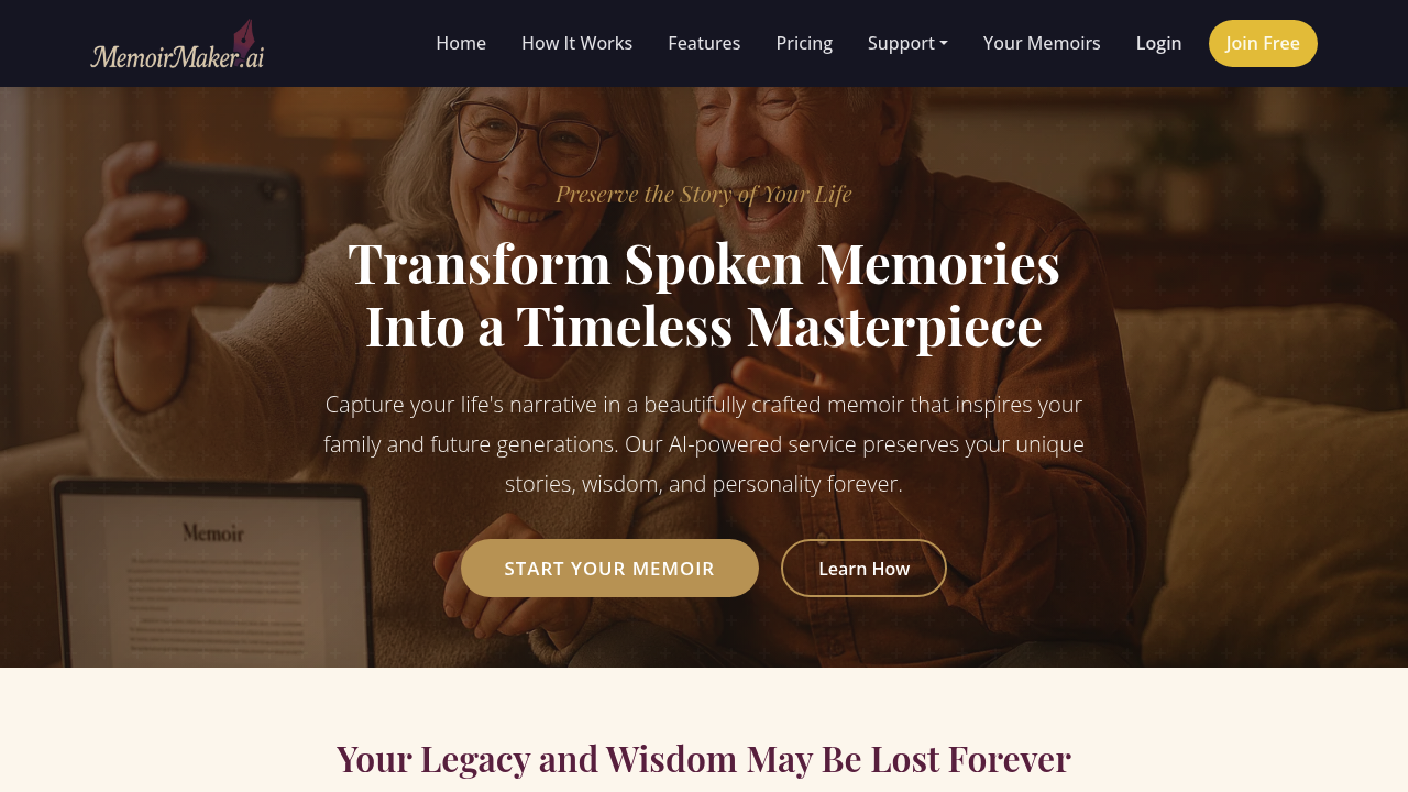 Memoir Maker screenshot