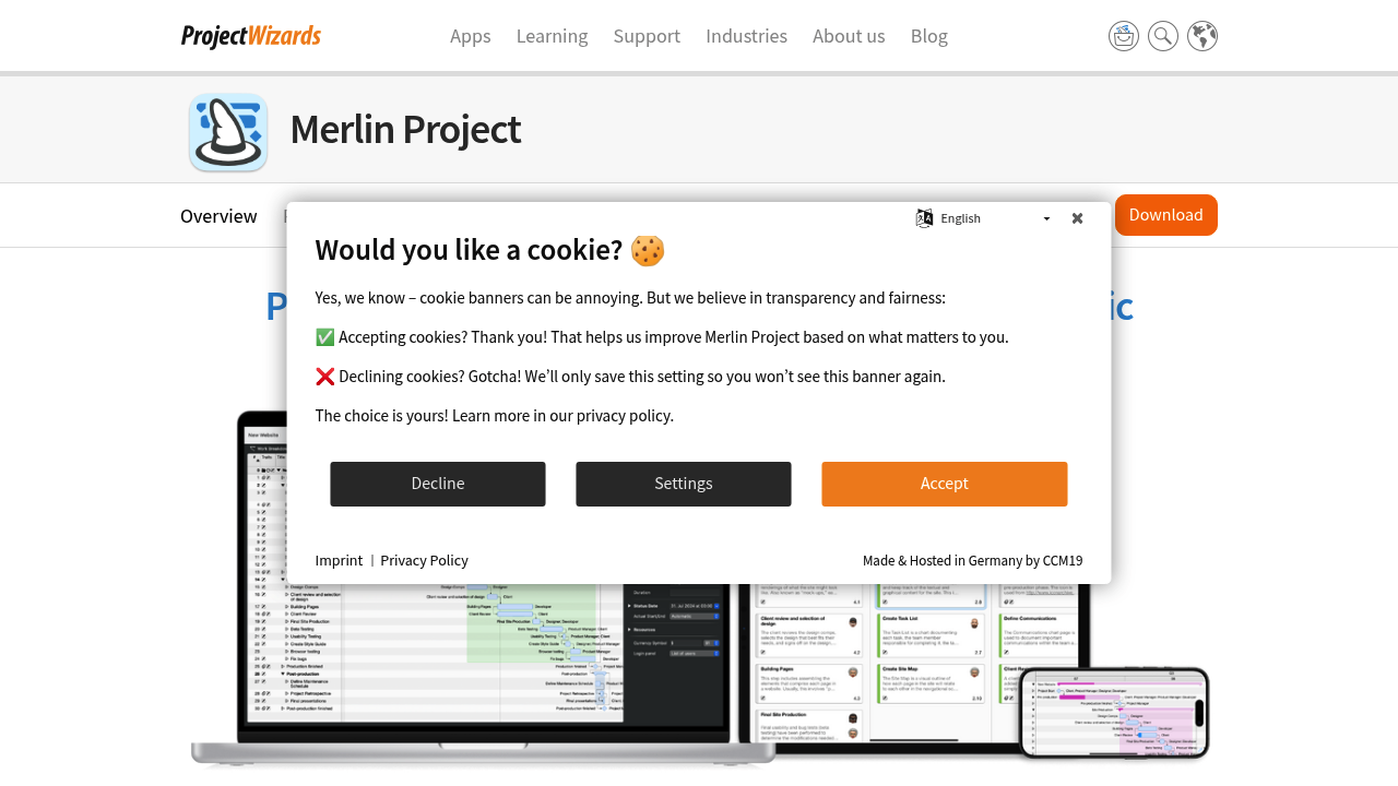 Merlin Project screenshot