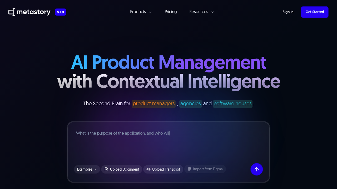 metastory AI screenshot