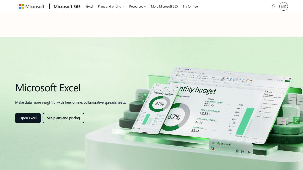 Microsoft Copilot in Excel screenshot