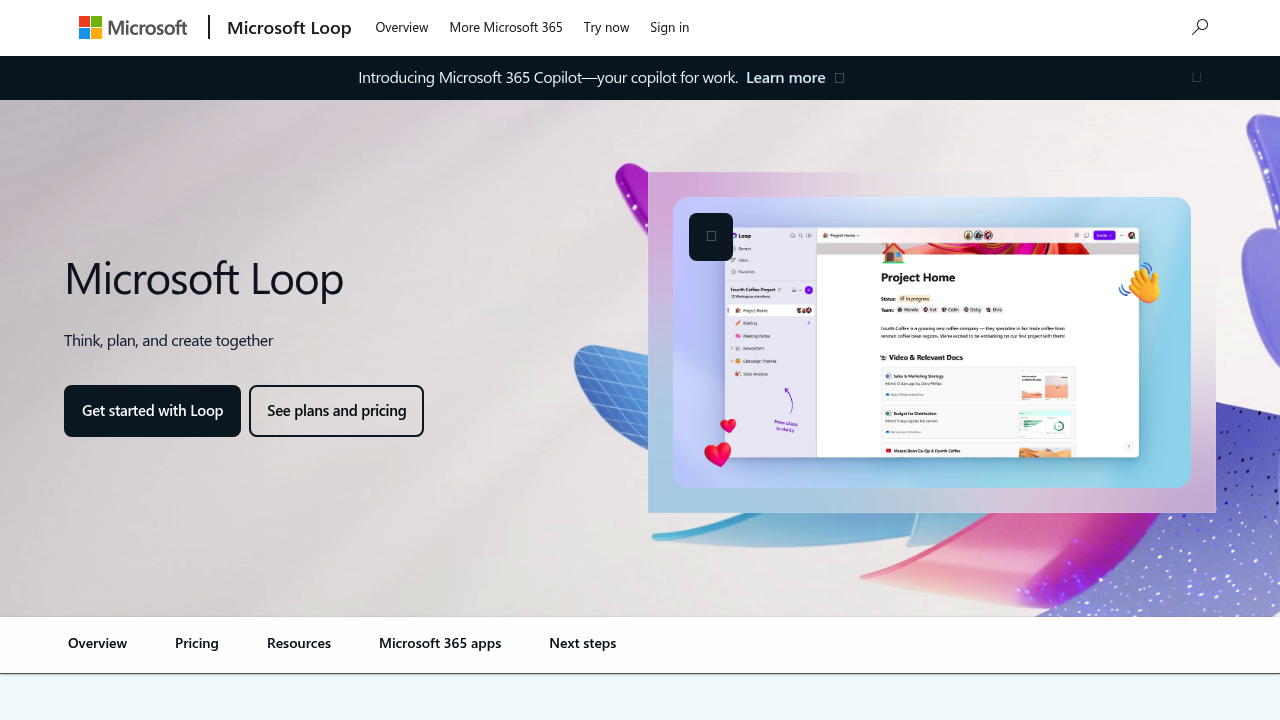 Microsoft Loop screenshot