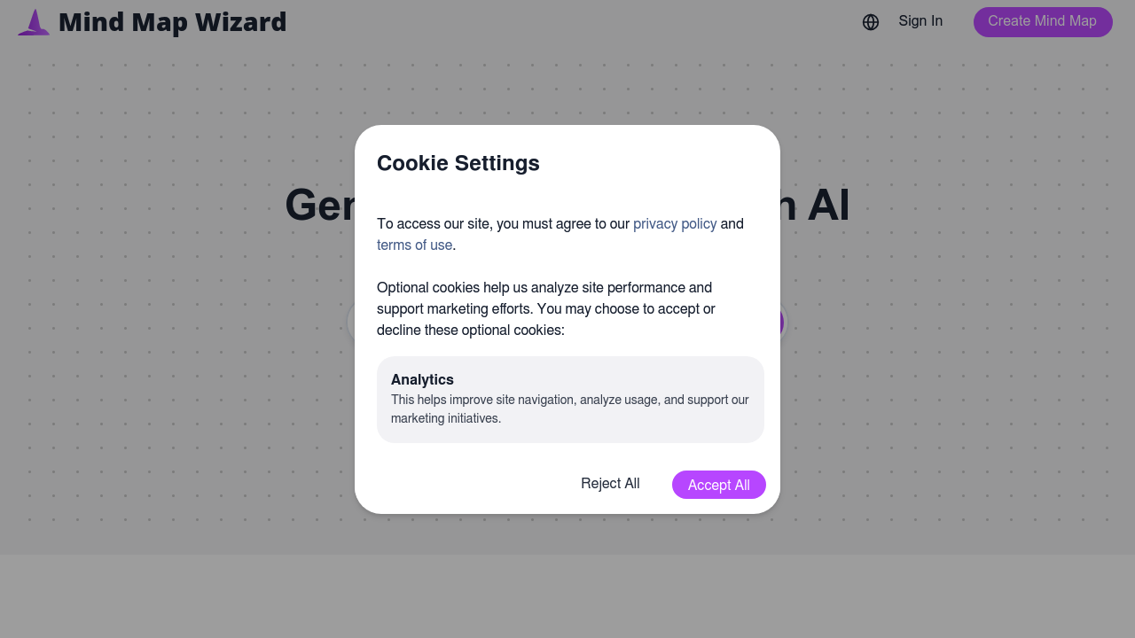 Mind Map Wizard screenshot