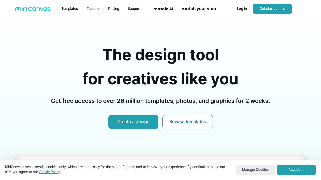 MiriCanvas screenshot