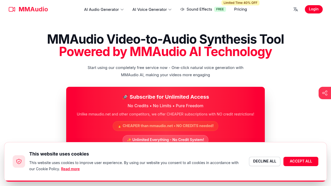 MMAudio Pro screenshot