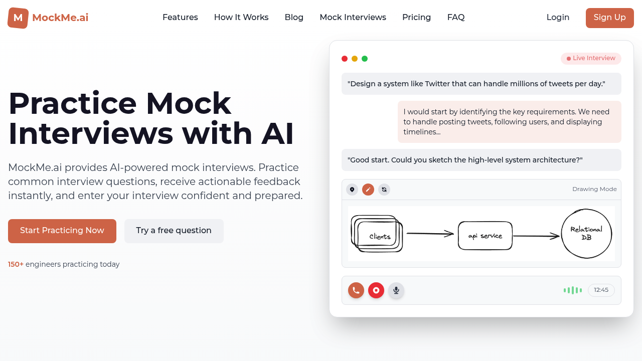 MockMe.ai screenshot