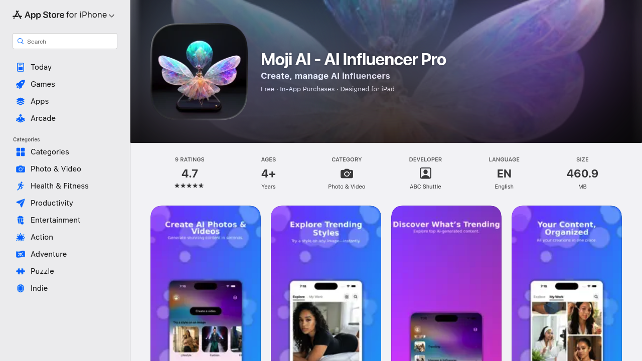 Moji screenshot