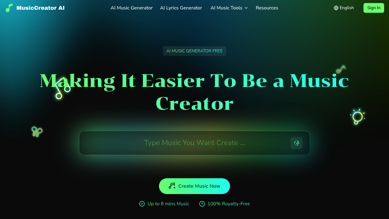 MusicCreator AI screenshot