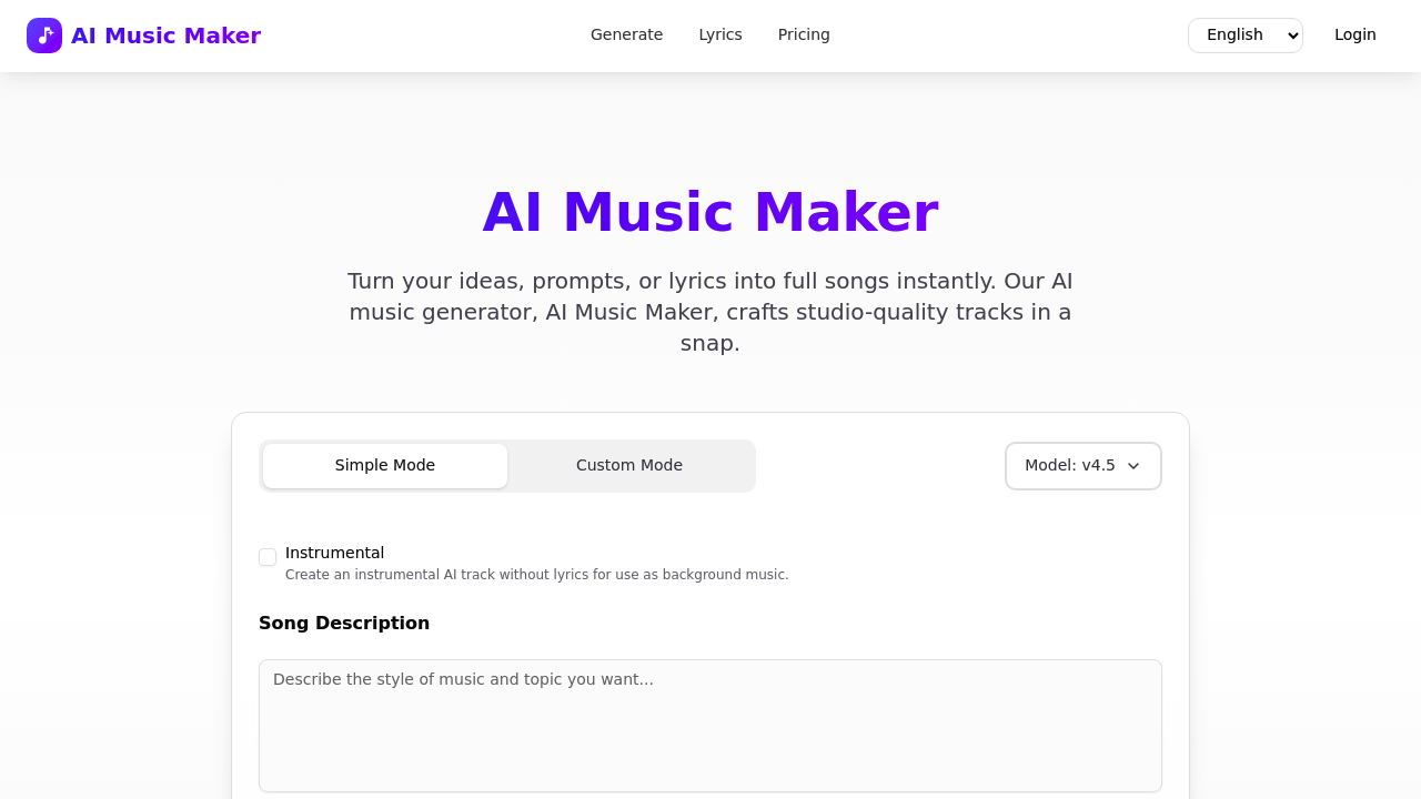 MusicMakerApp screenshot