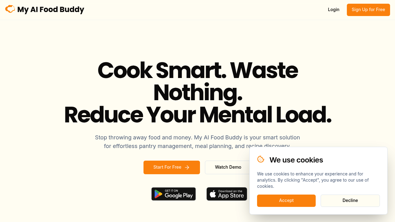 My AI Food Buddy screenshot