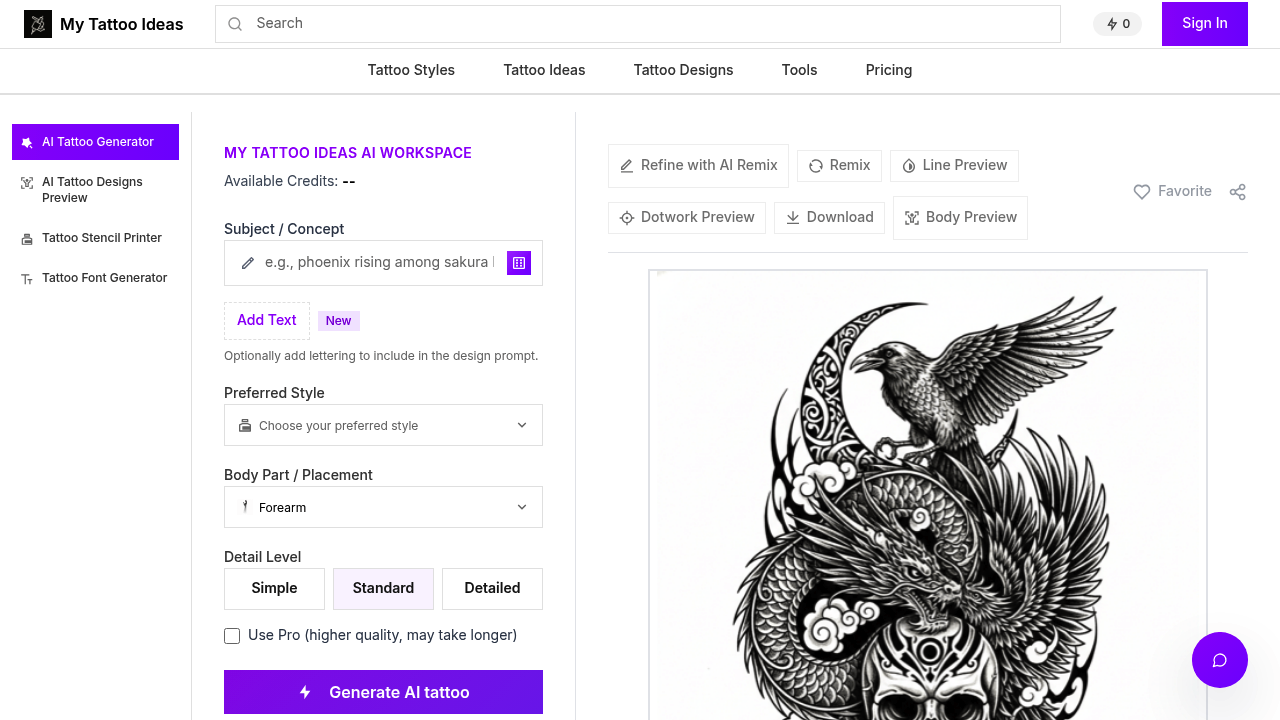 My Tattoo Ideas screenshot