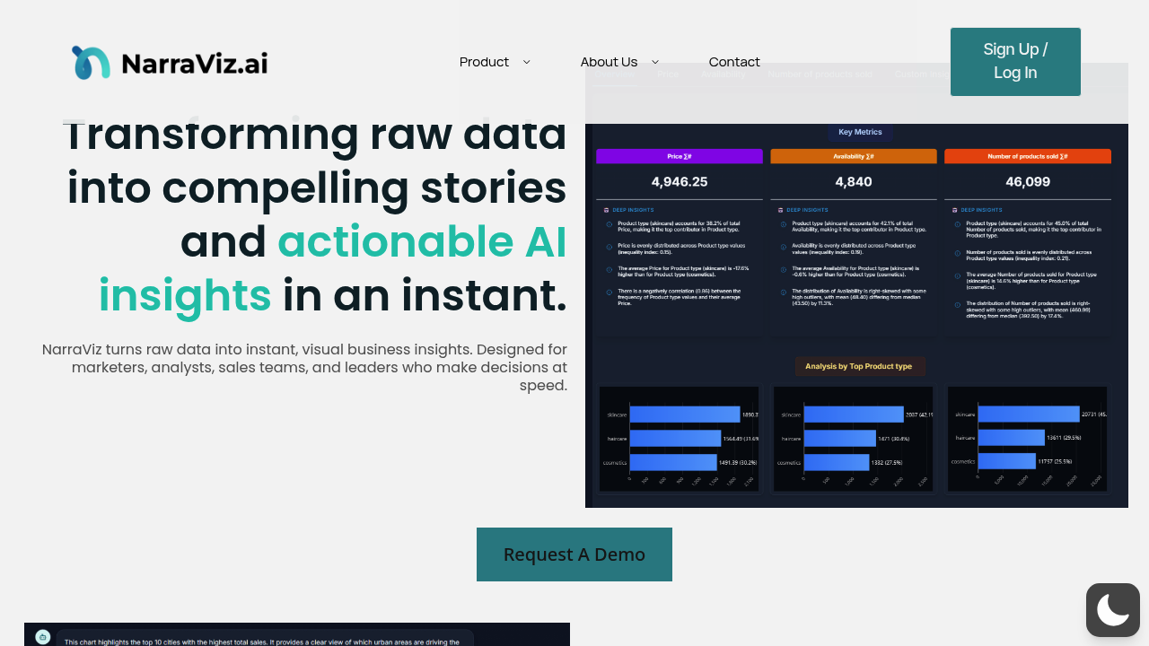 Narraviz.ai screenshot