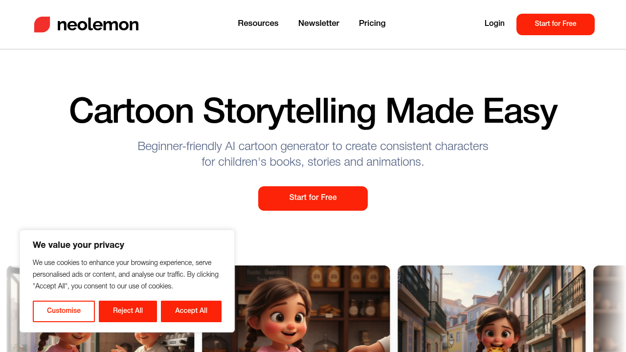 Neolemon (Consistent Character AI) screenshot