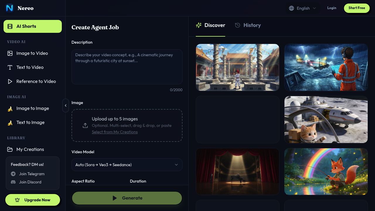 Nereo AI Anime Shorts screenshot
