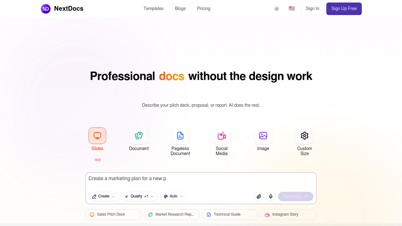 NextDocs.io screenshot