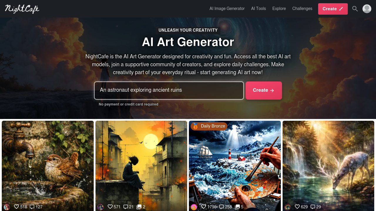 NightCafe screenshot