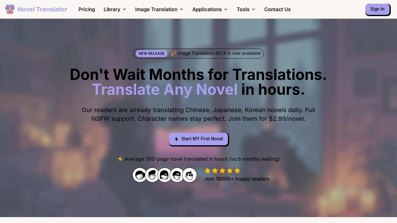 Novel Translator screenshot