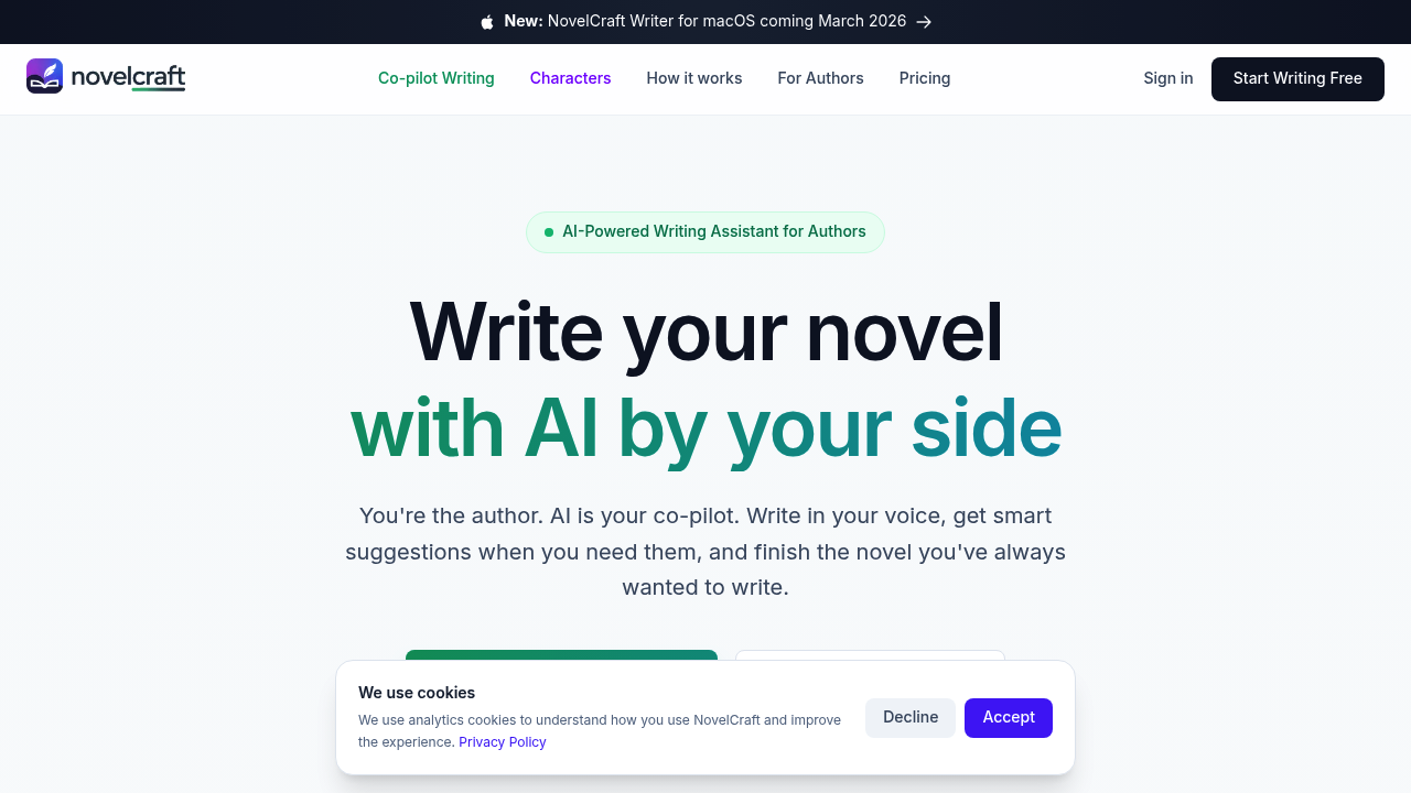 NovelCraft screenshot