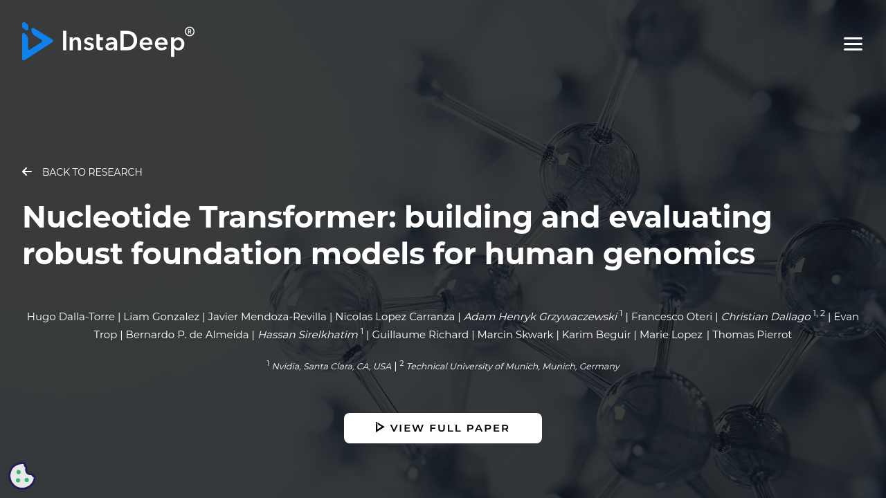 Nucleotide Transformer screenshot