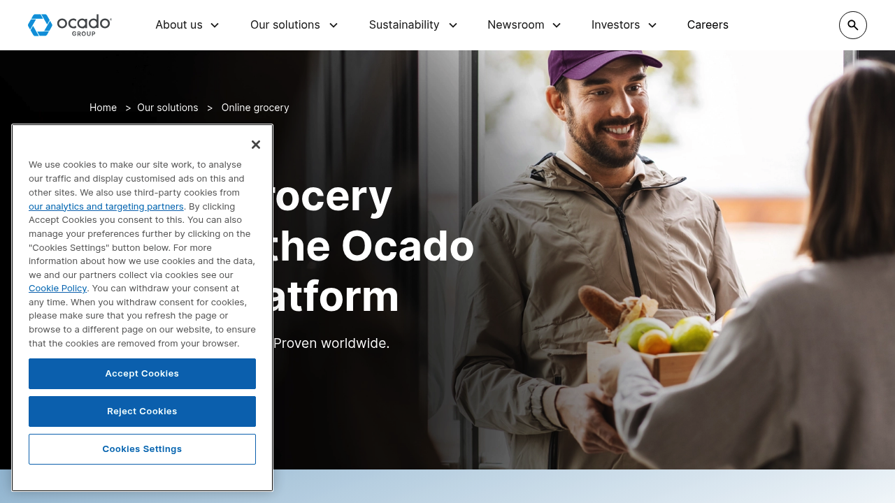 Ocado Smart Platform screenshot