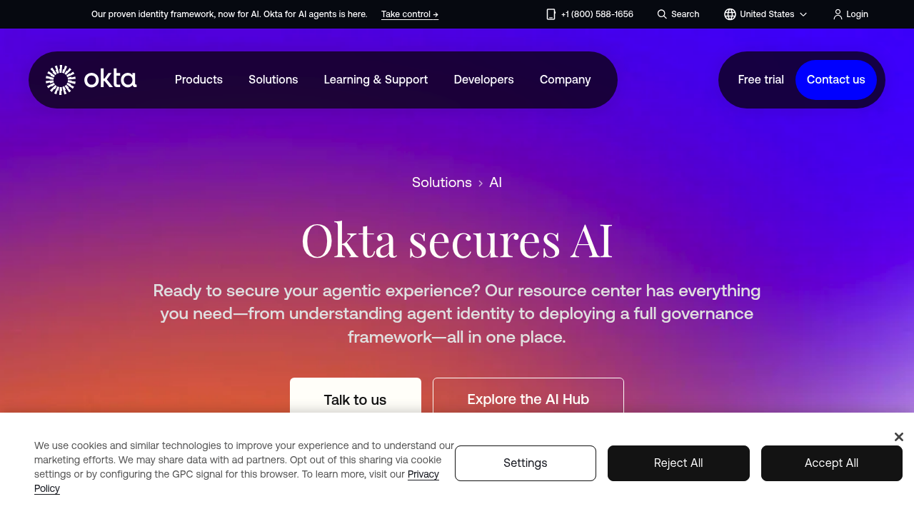 Okta for AI Agents screenshot