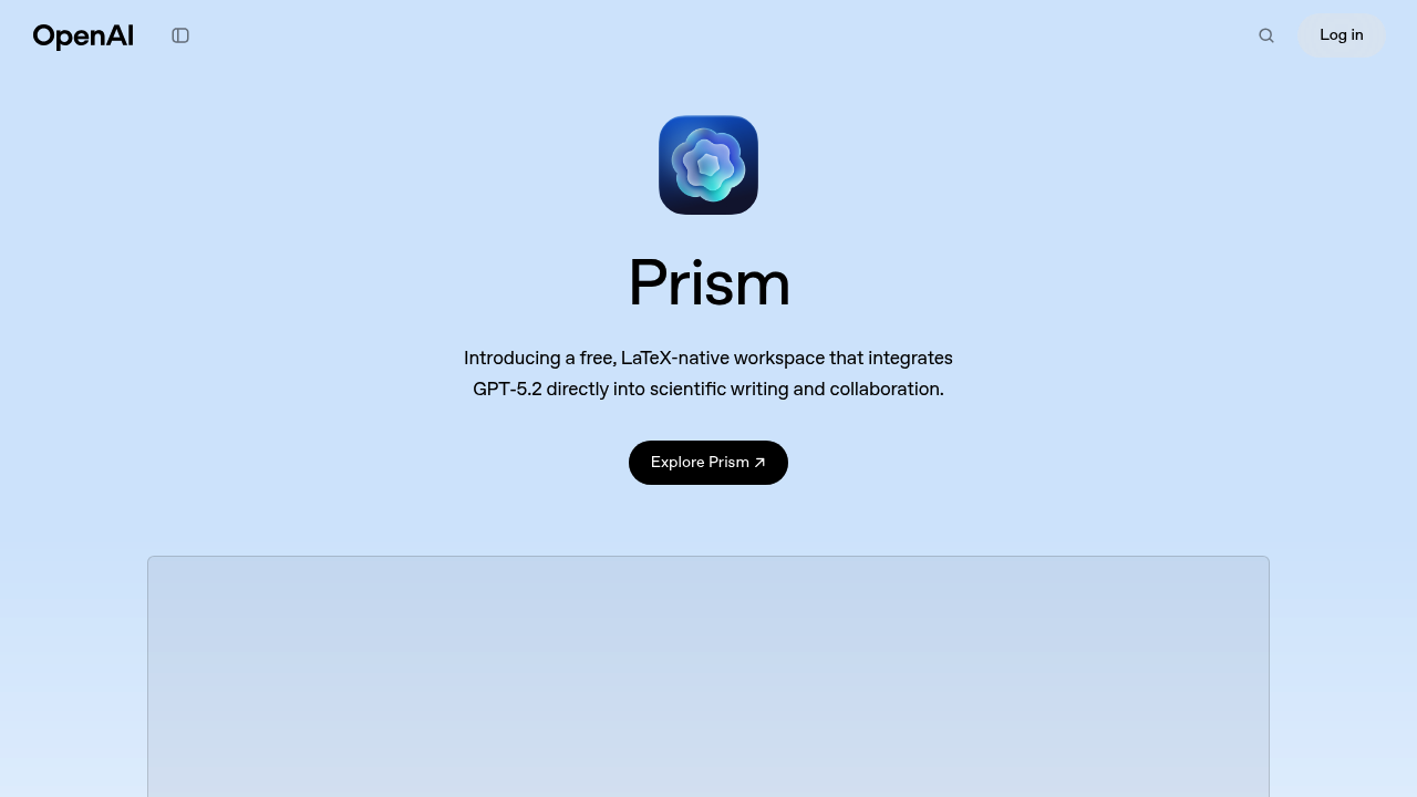 OpenAI Prism screenshot