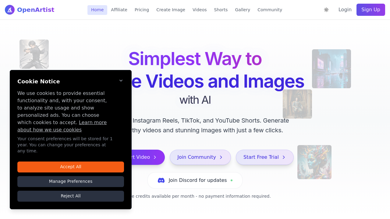 OpenArtist screenshot