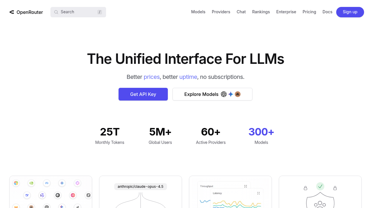 OpenRouter screenshot