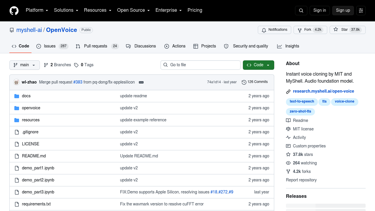 OpenVoice screenshot