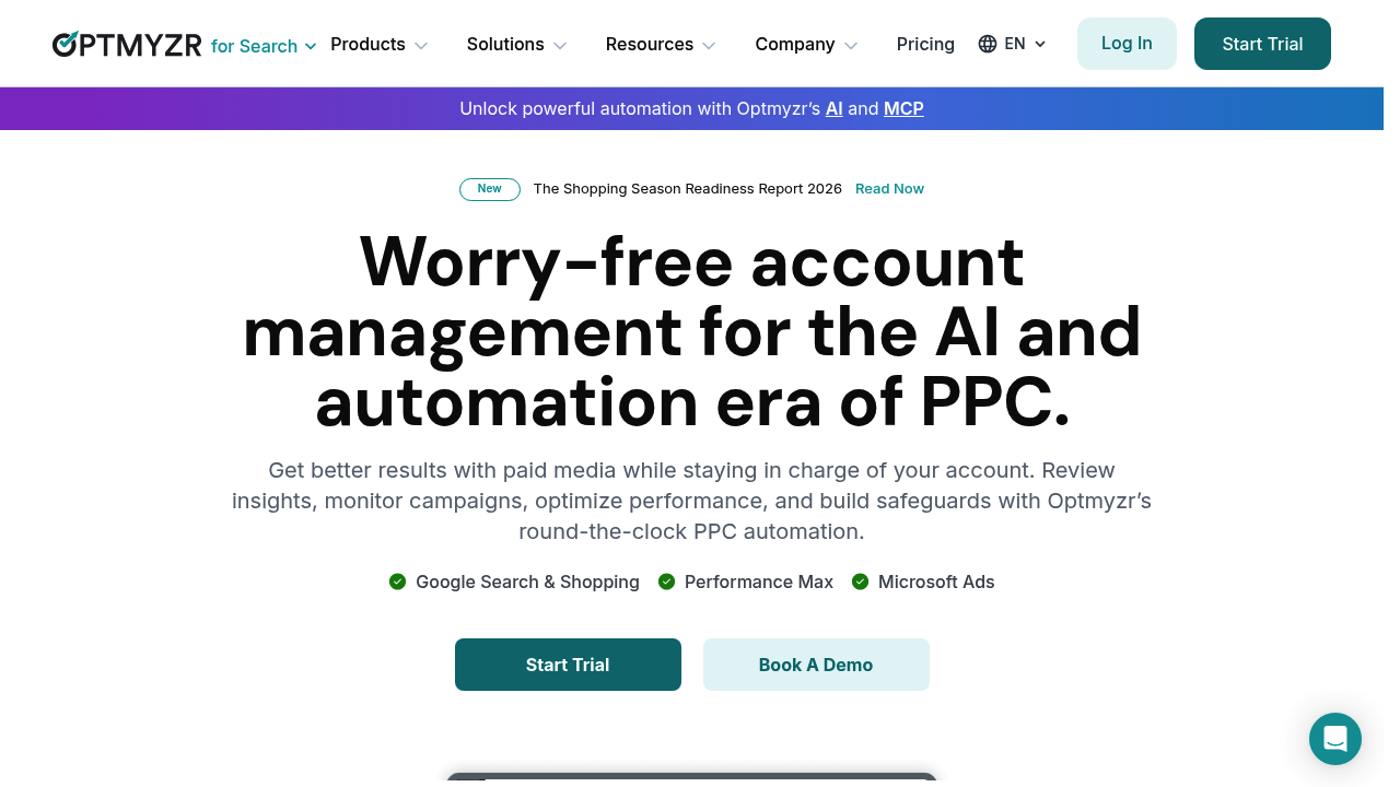 Optmyzr screenshot