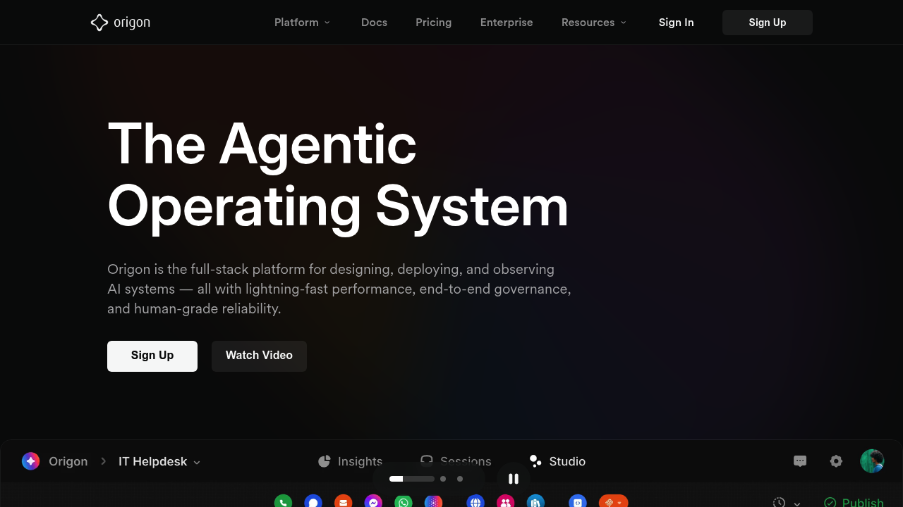 Origon AI screenshot