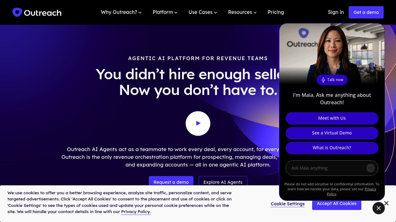 Outreach screenshot