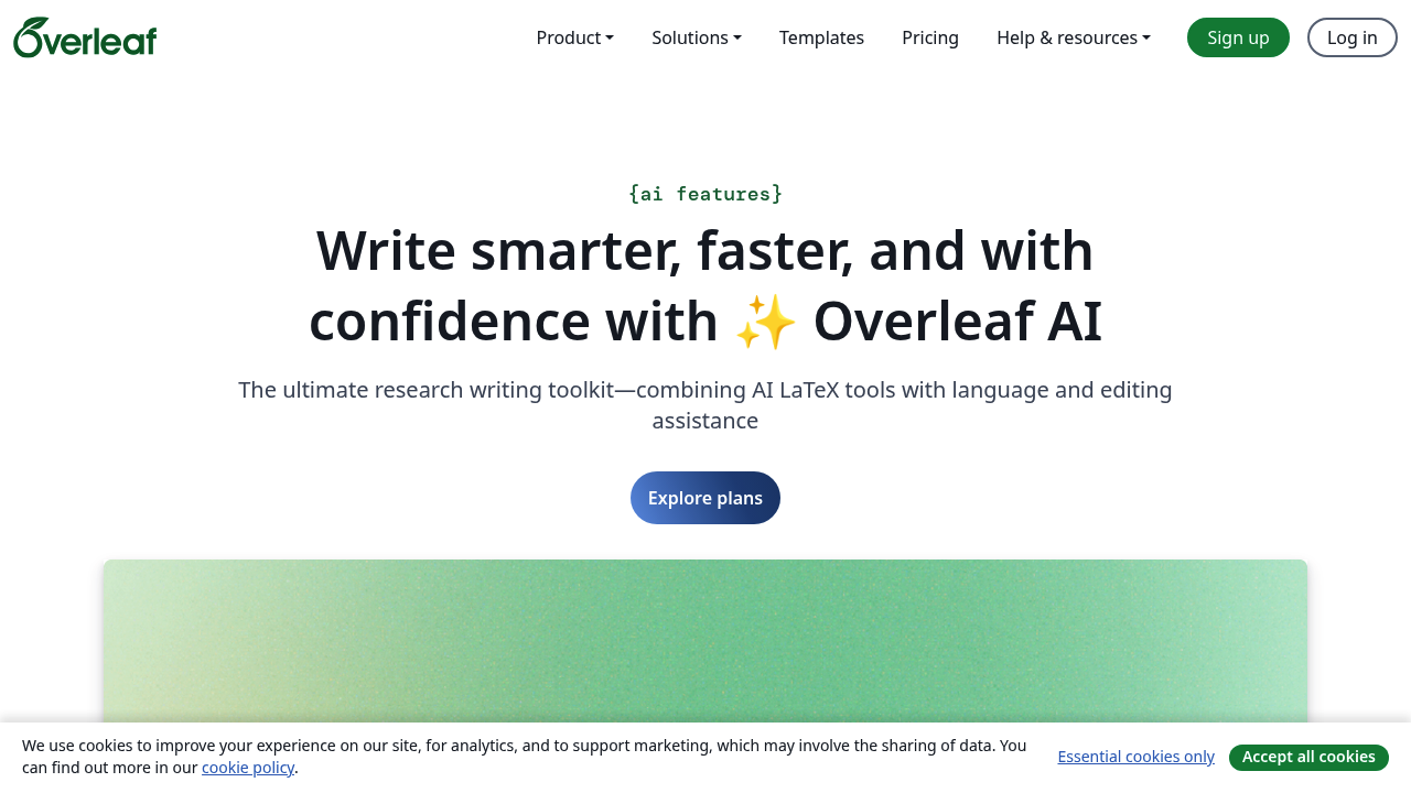 Overleaf AI Assist screenshot