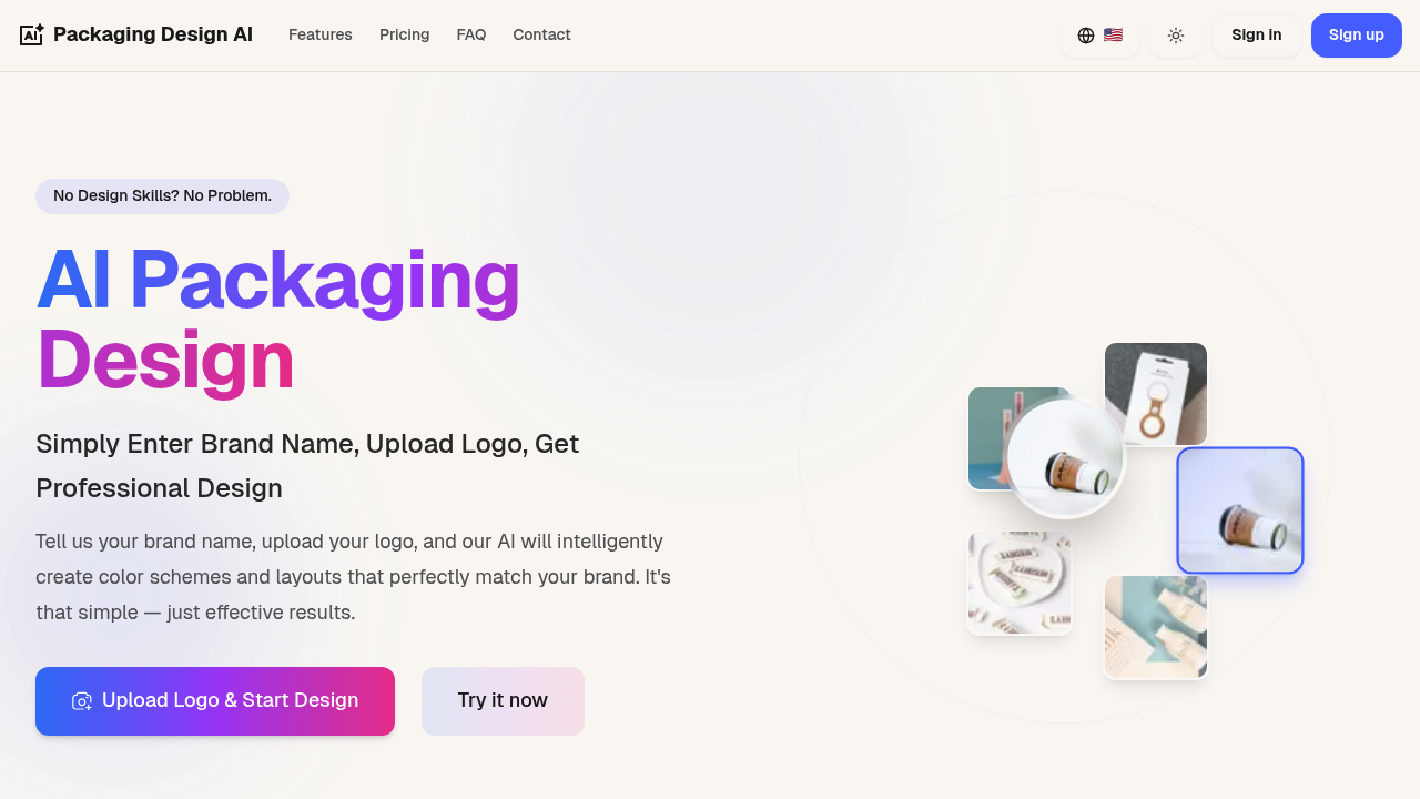 Packaging Design AI screenshot