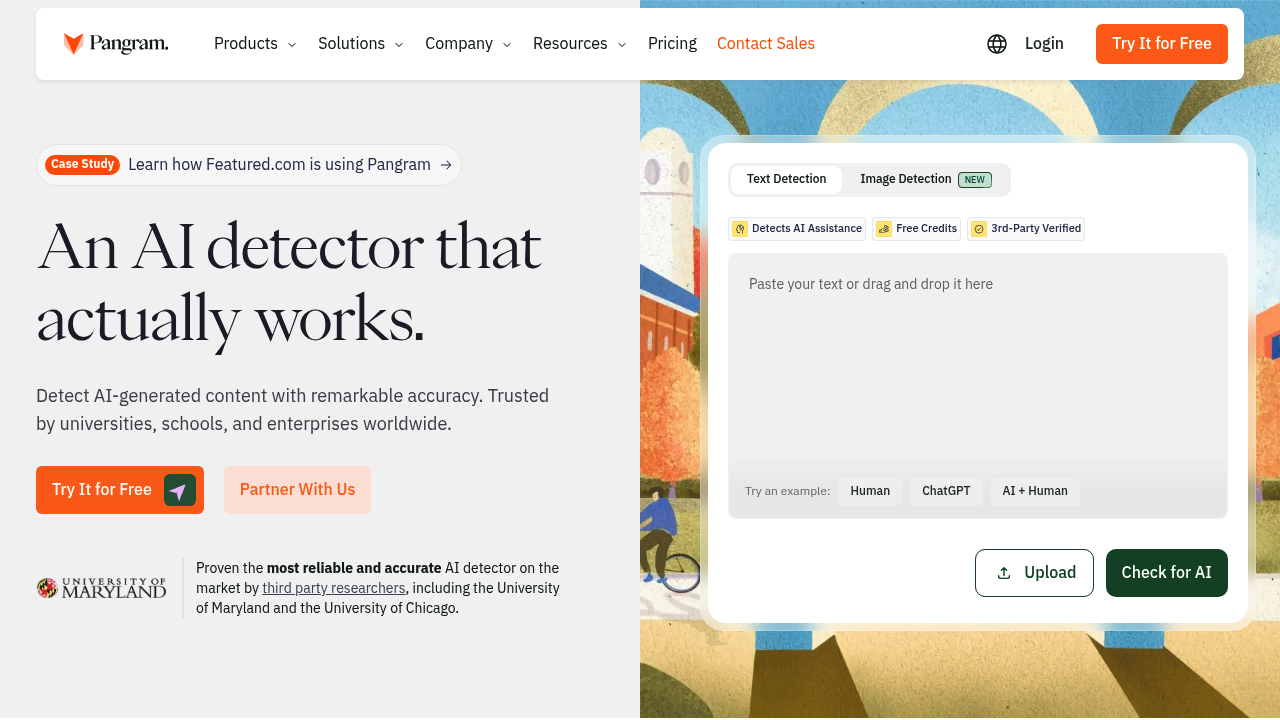 Pangram Labs screenshot