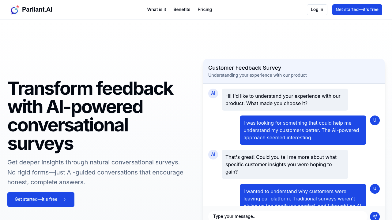 Parliant.AI screenshot