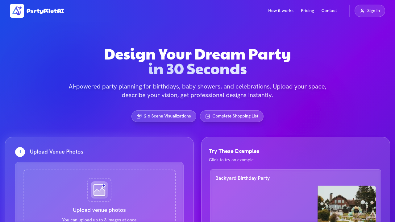 PartyPilotAI screenshot