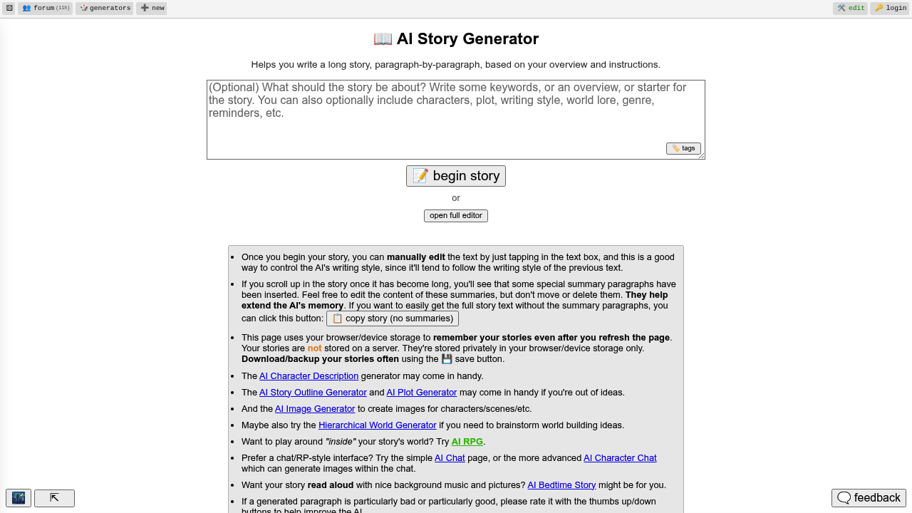 Perchance AI Story screenshot